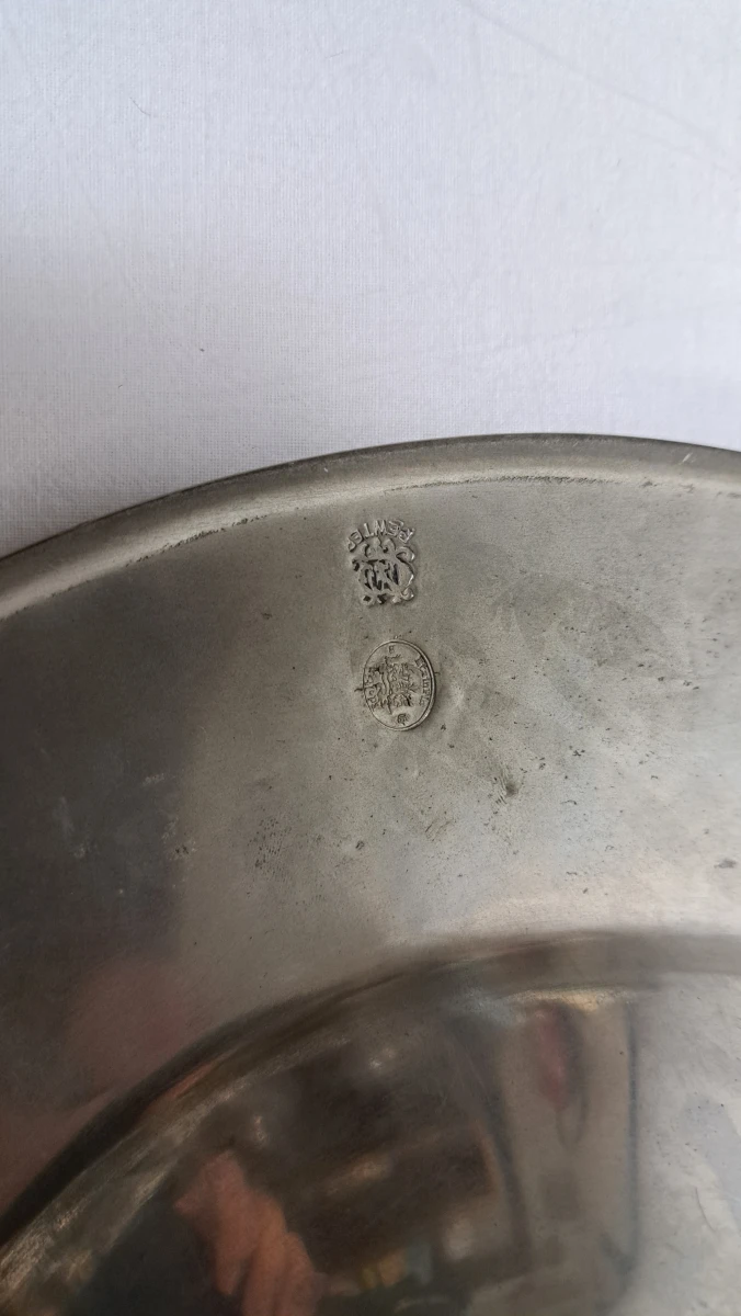 Vintage tinnen theeservies met dienblad - foto 13