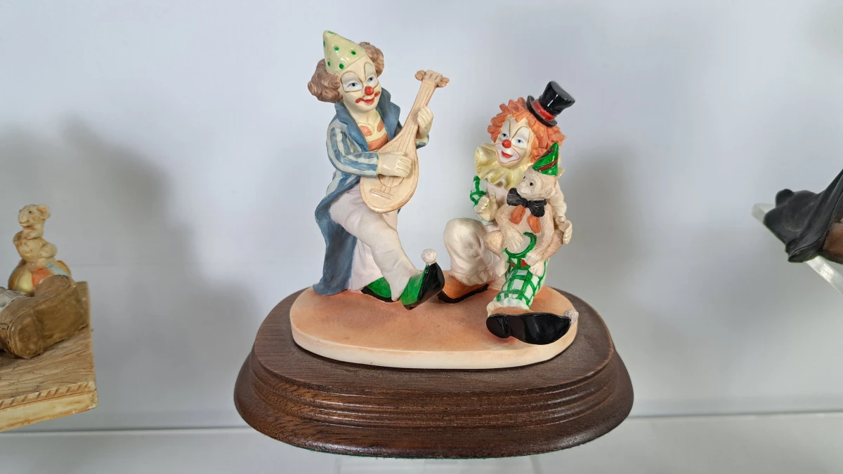 Set van 12 decoratieve clownfiguren van Cille Leonardo en Dame Hilda Von Ette - foto 10