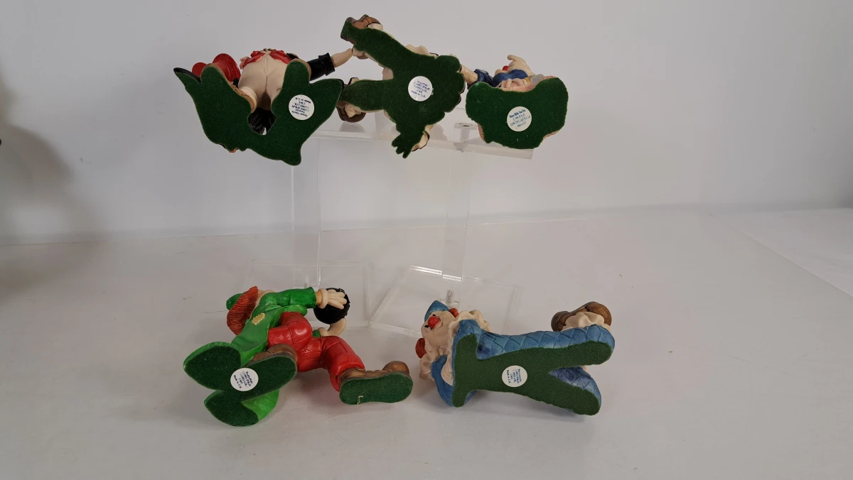 Set van 12 decoratieve clownfiguren van Cille Leonardo en Dame Hilda Von Ette - foto 13