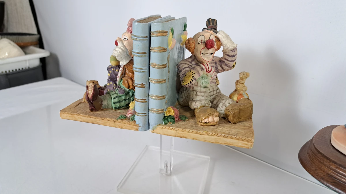 Set van 12 decoratieve clownfiguren van Cille Leonardo en Dame Hilda Von Ette - foto 8