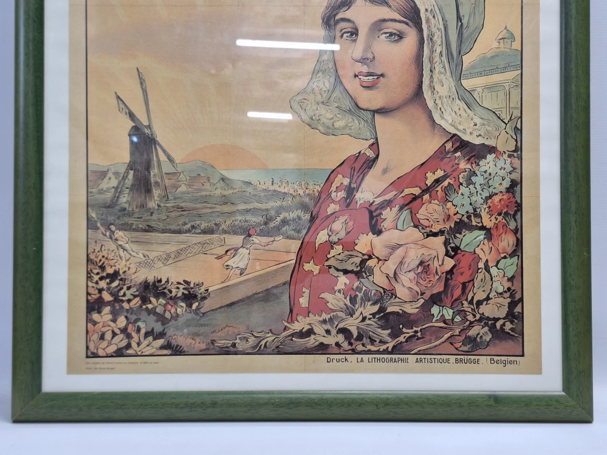 Reproductie van toeristische affiche ‘Wenduine an der See’ naar Léon Belloguet - foto 3