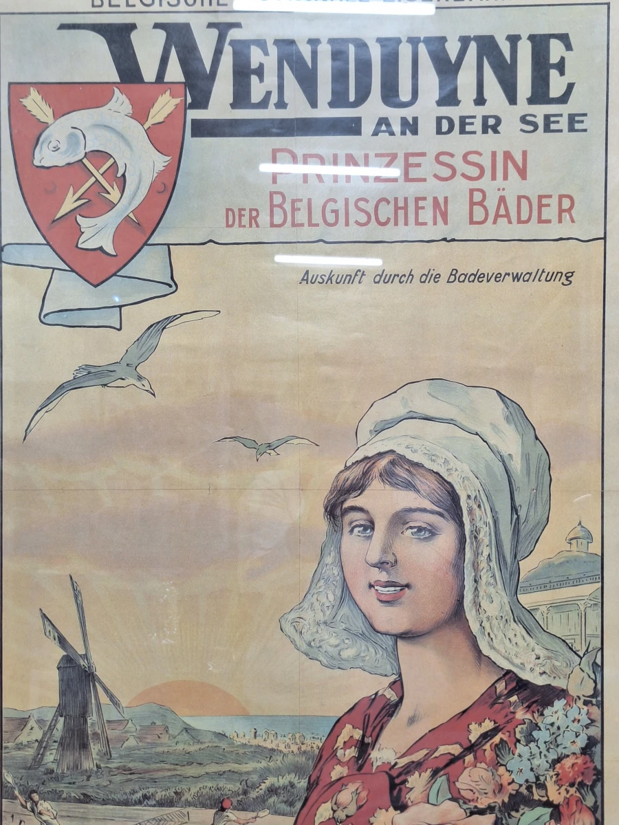 Reproductie van toeristische affiche ‘Wenduine an der See’ naar Léon Belloguet - foto 2