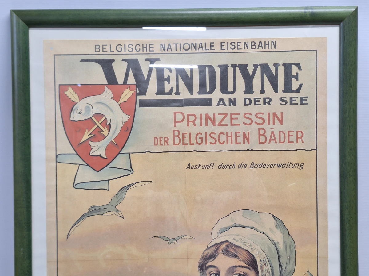 Reproductie van toeristische affiche ‘Wenduine an der See’ naar Léon Belloguet - foto 4