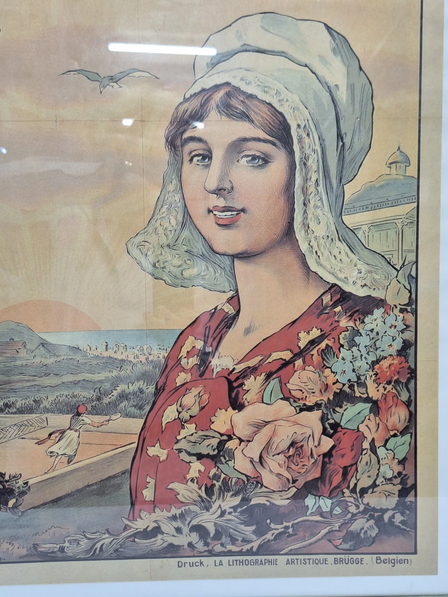 Reproductie van toeristische affiche ‘Wenduine an der See’ naar Léon Belloguet - foto 6