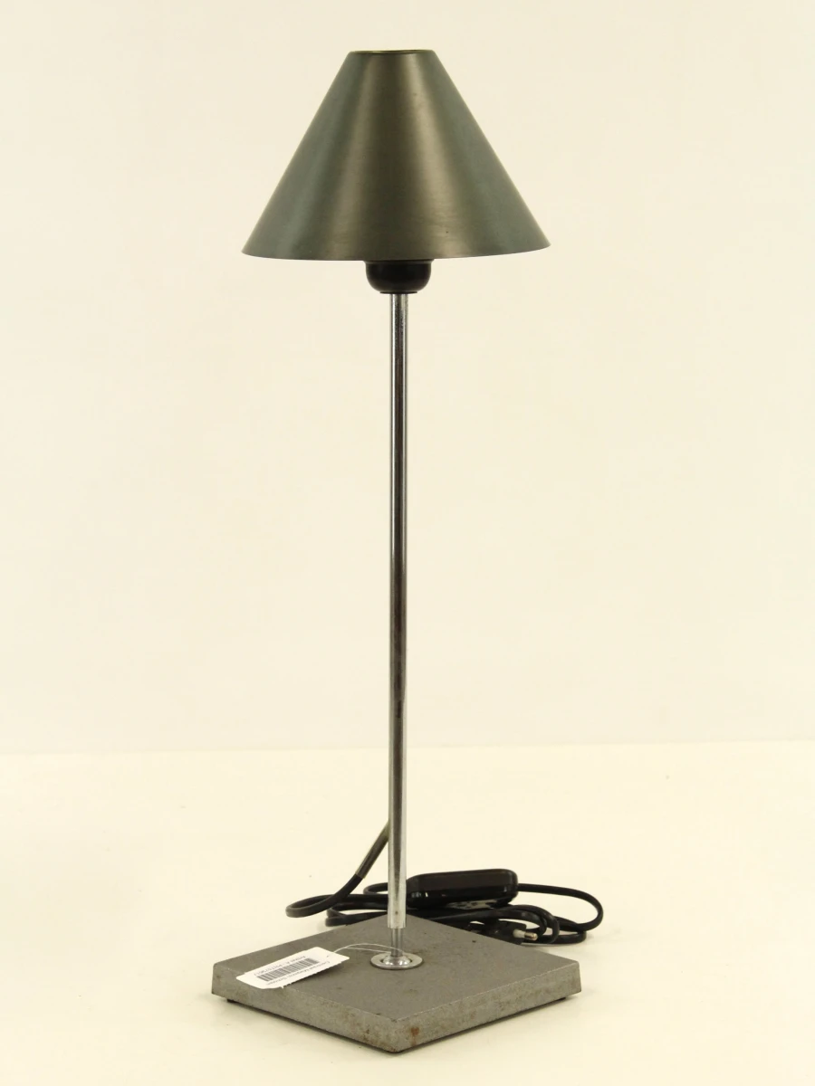 Moderne metalen bureaulamp met grijze kap - foto 2