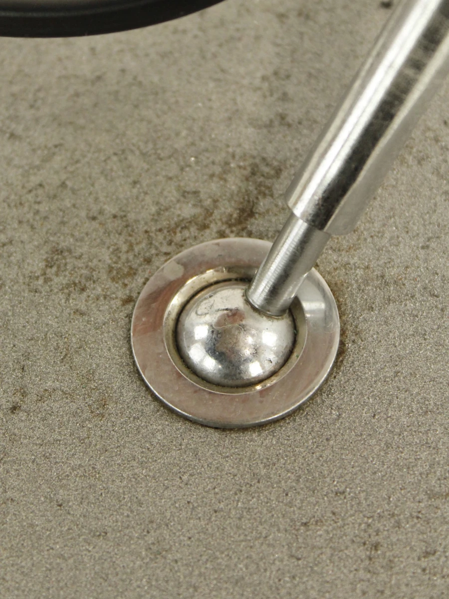 Moderne metalen bureaulamp met grijze kap - foto 4