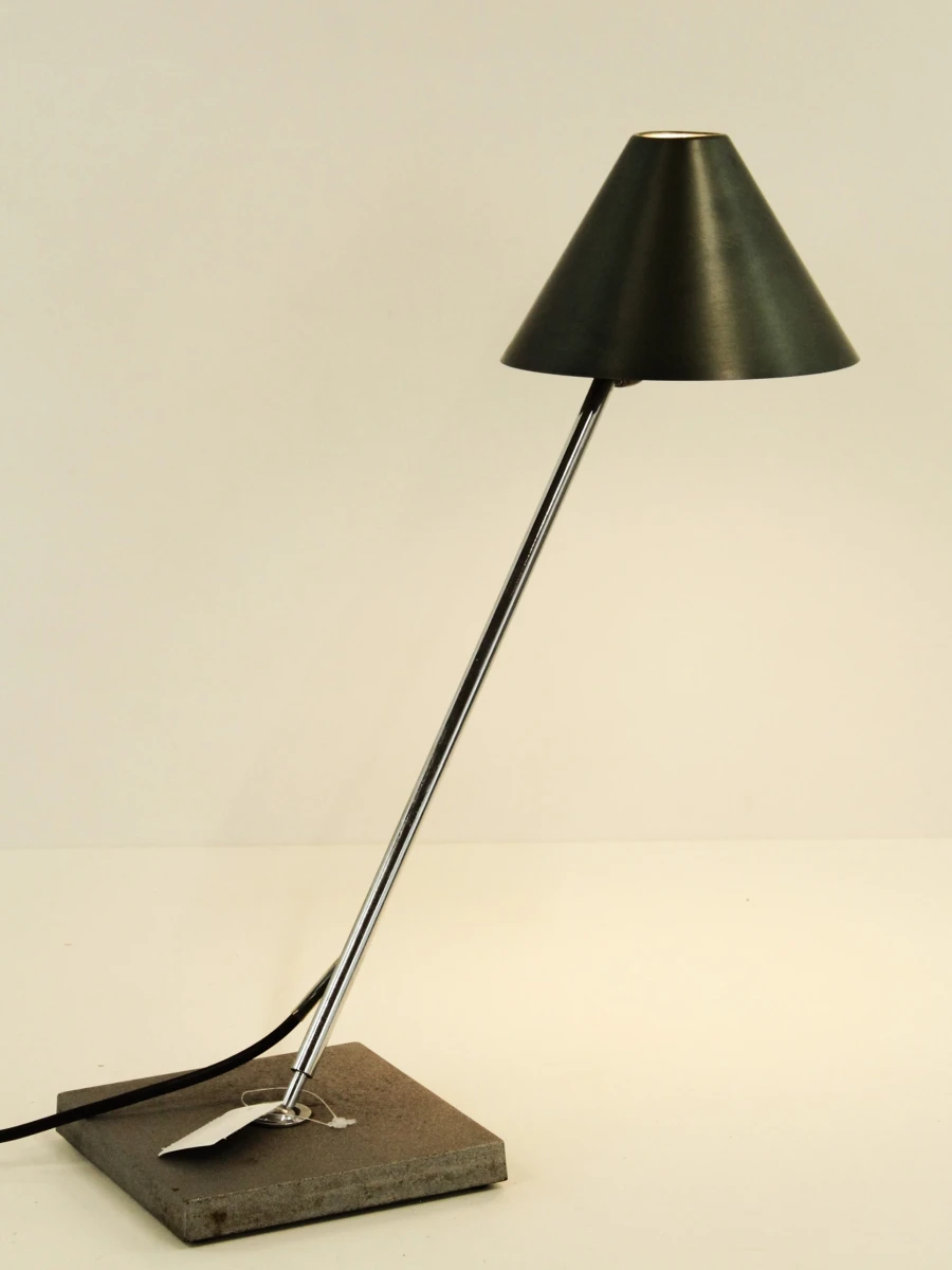 Moderne metalen bureaulamp met grijze kap - foto 8