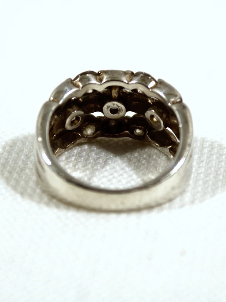 925 Zilveren Ring met Steentjes - foto 3