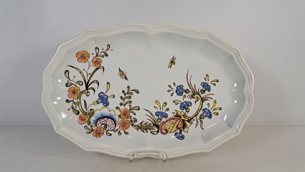 Groot decoratief serveerschaal met bloemmotief - foto 6