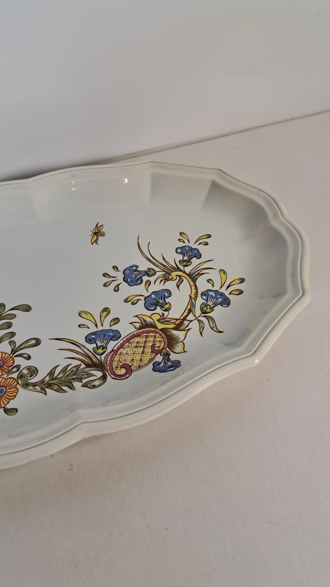 Groot decoratief serveerschaal met bloemmotief - foto 3