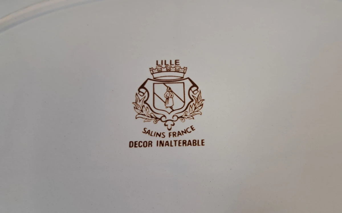 Groot decoratief serveerschaal met bloemmotief - foto 4