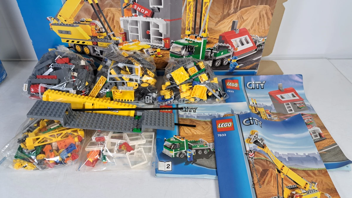 Drie Lego City bouwsets met kranen en walsen - foto 5