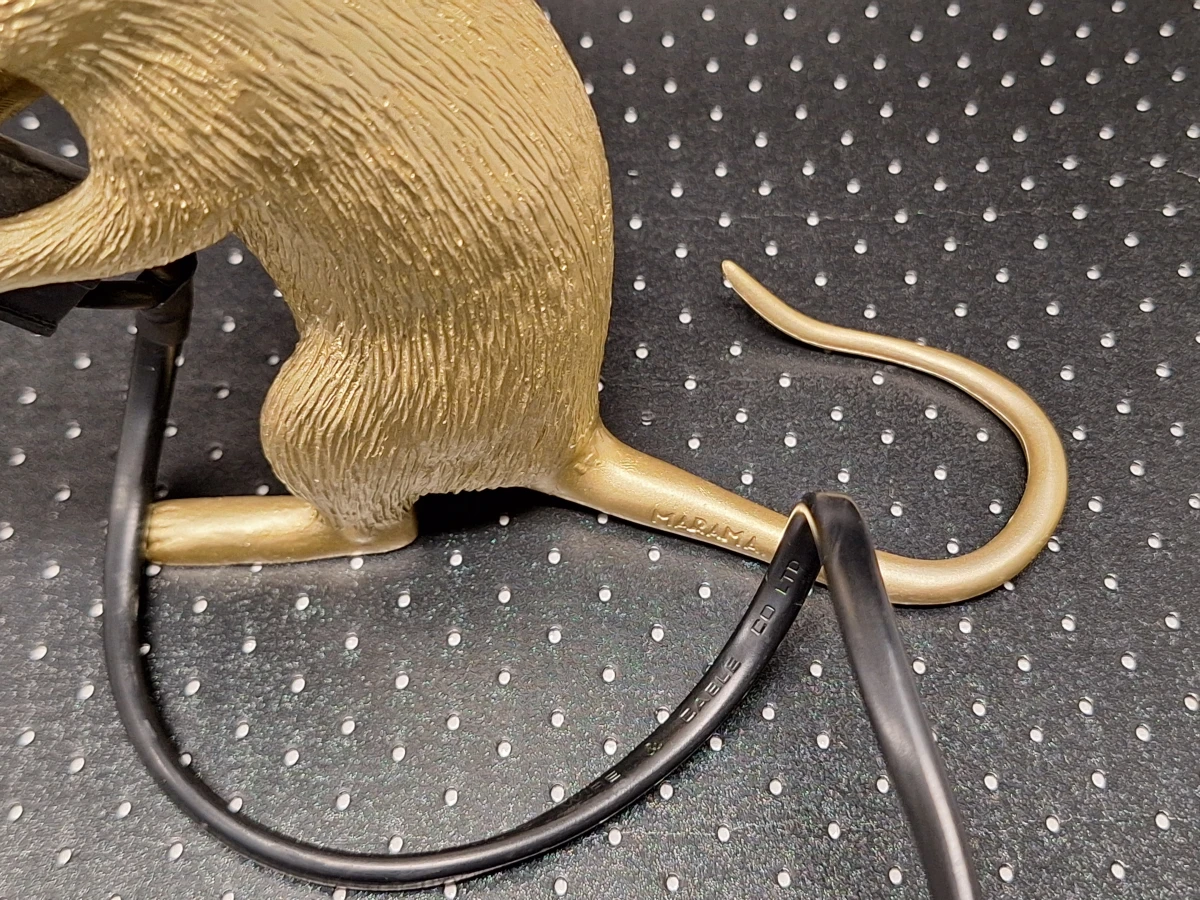 Seletti Mouse Lamp Gold “Step” - iconische designlamp van Marcantonio - foto 6
