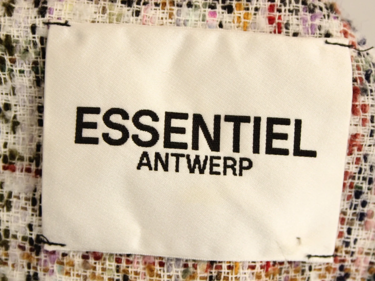 Essentiel Antwerp kleurrijk tweed jasje met franjes 38 - foto 9