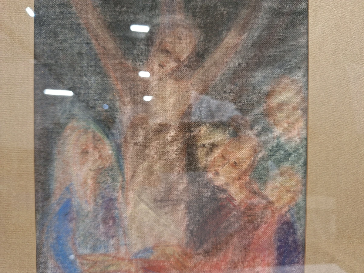 Religieus schilderij ‘Kruisiging’ uit 1957 - Andreas Vanvlasselaer - foto 7