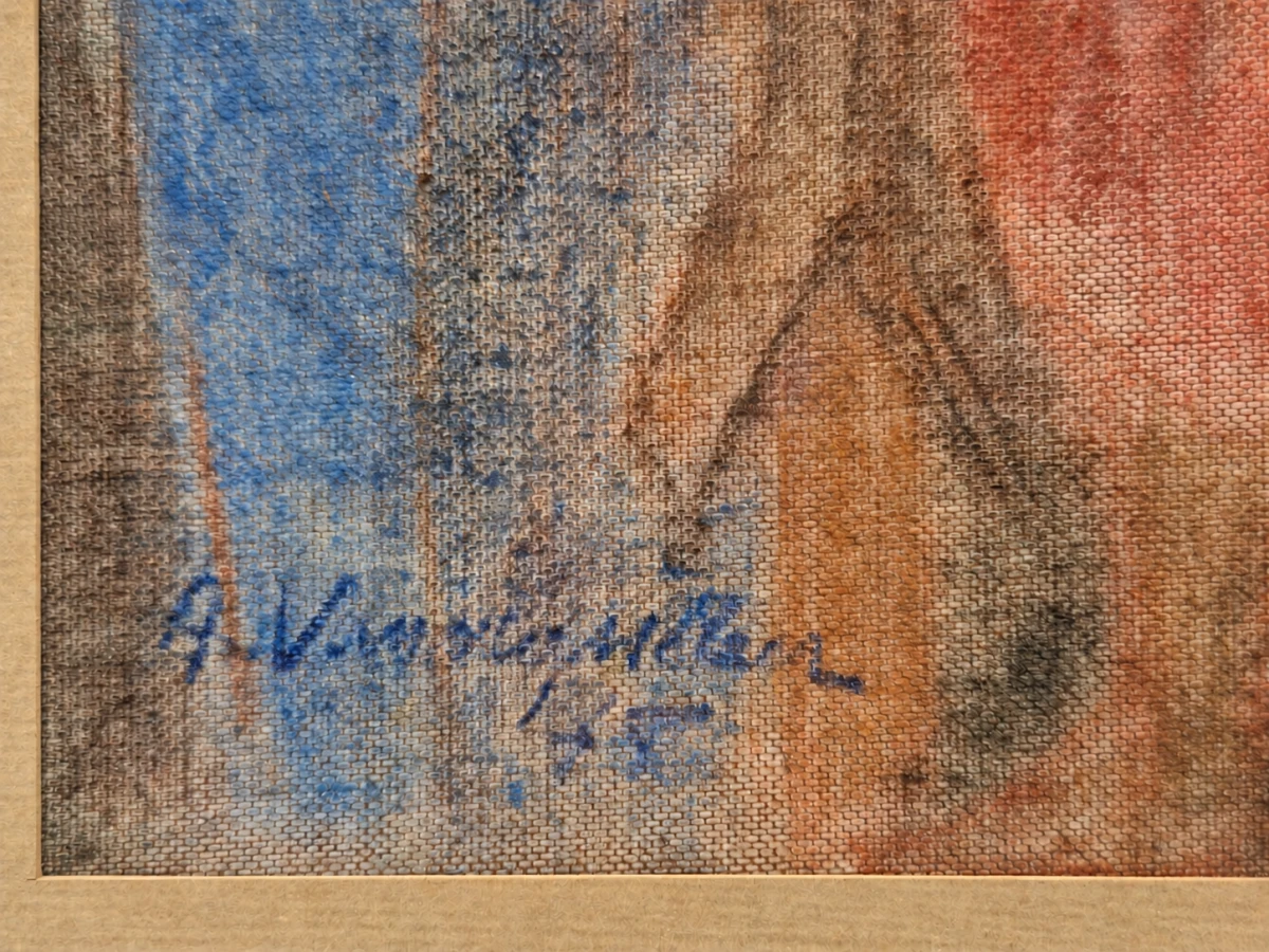 Religieus schilderij ‘Kruisiging’ uit 1957 - Andreas Vanvlasselaer - foto 2
