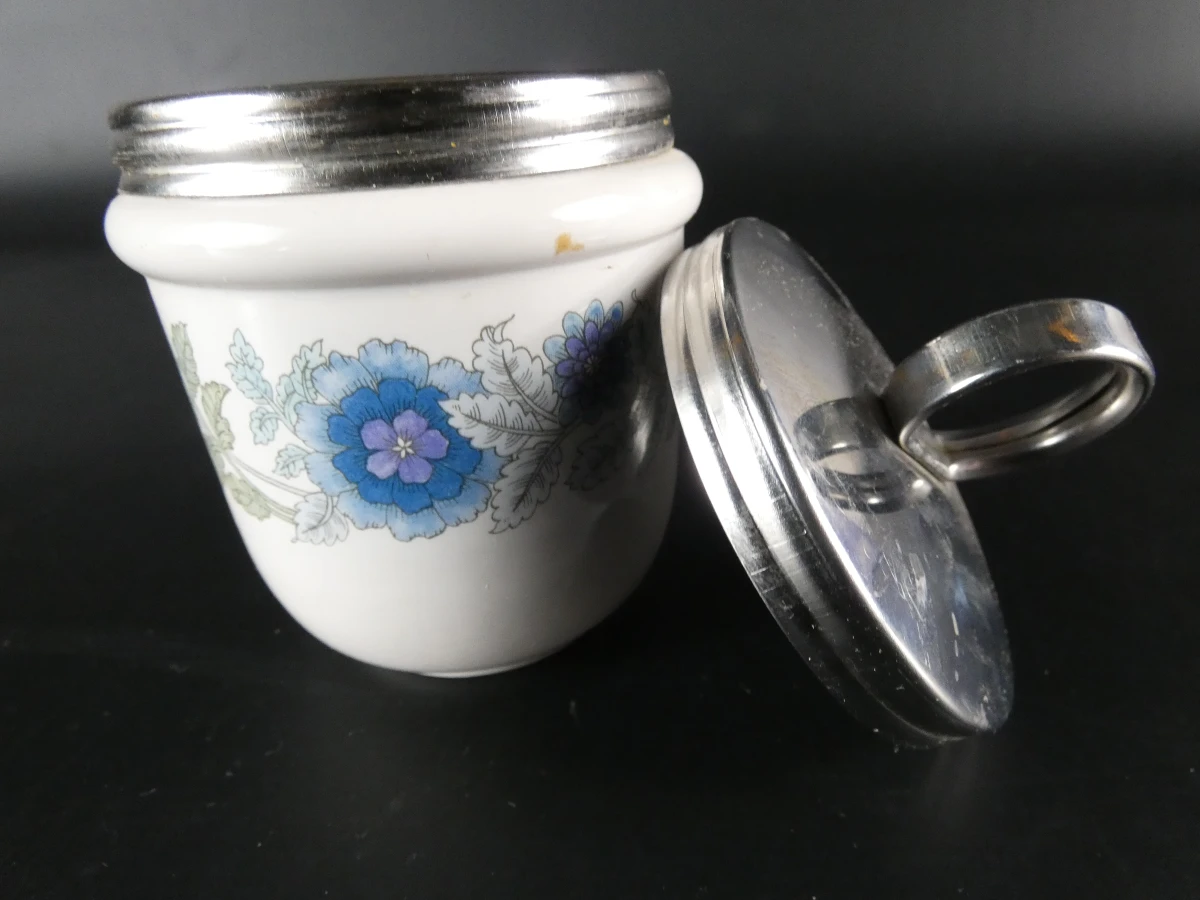Set van 4 vintage porseleinen egg coddlers - foto 3