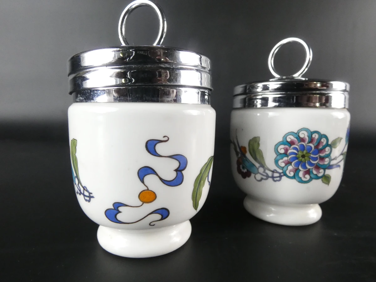 Set van 4 vintage porseleinen egg coddlers - foto 8