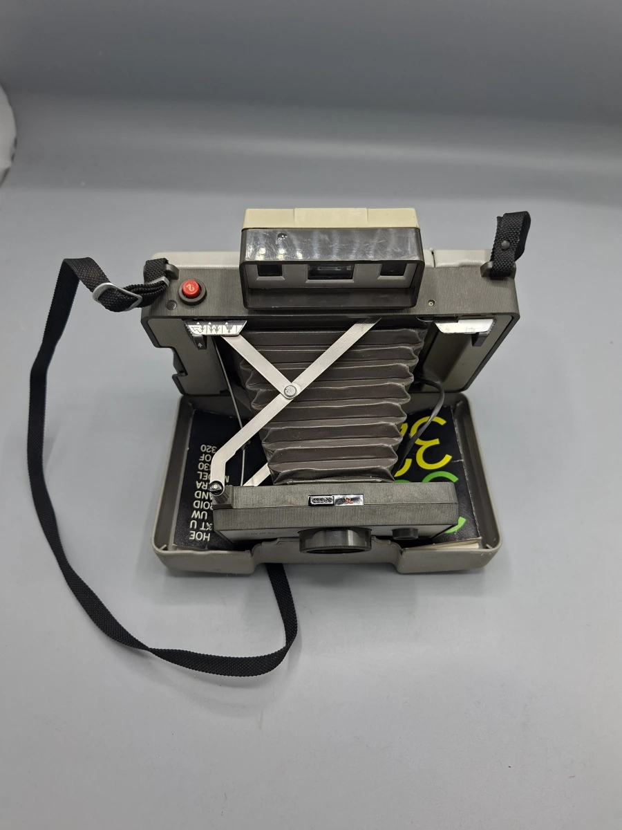 Vintage Polaroid Automatic 320 Land Camera (1969-1971) + Originele Handleiding! - foto 3
