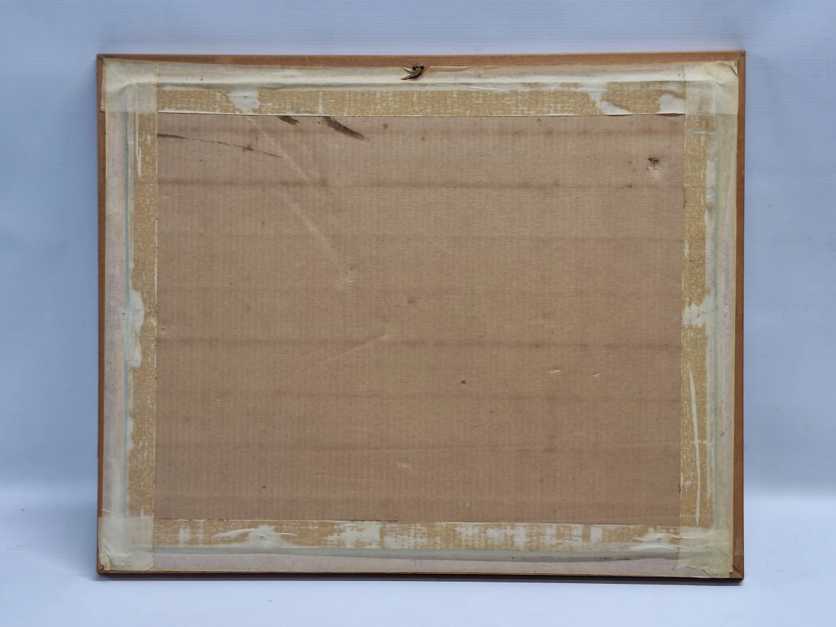 Pasteltekening ‘Hoeverzicht’ - gesigneerd ME en gedateerd 1980 - foto 10
