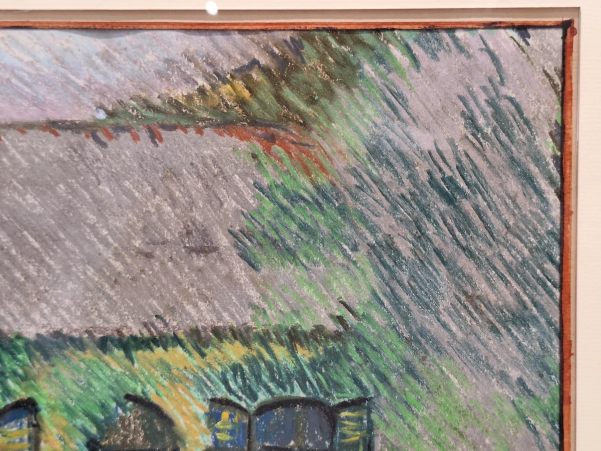 Pasteltekening ‘Hoeverzicht’ - gesigneerd ME en gedateerd 1980 - foto 8