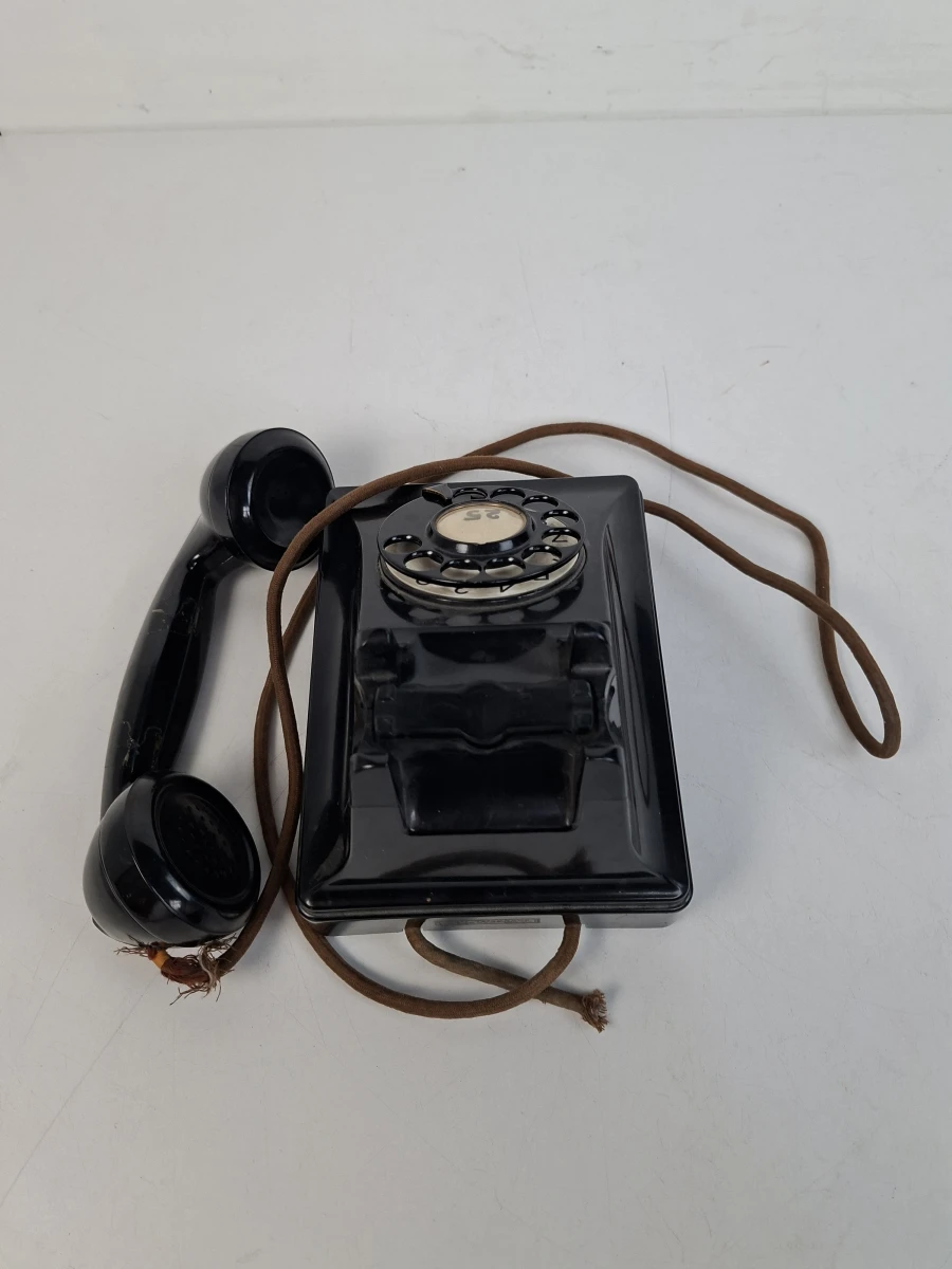 Prachtige Vintage BTMC 2749-RB Draaischijf Telefoon met Stoffen Snoer – Jaren '50 Klassieker! - foto 3