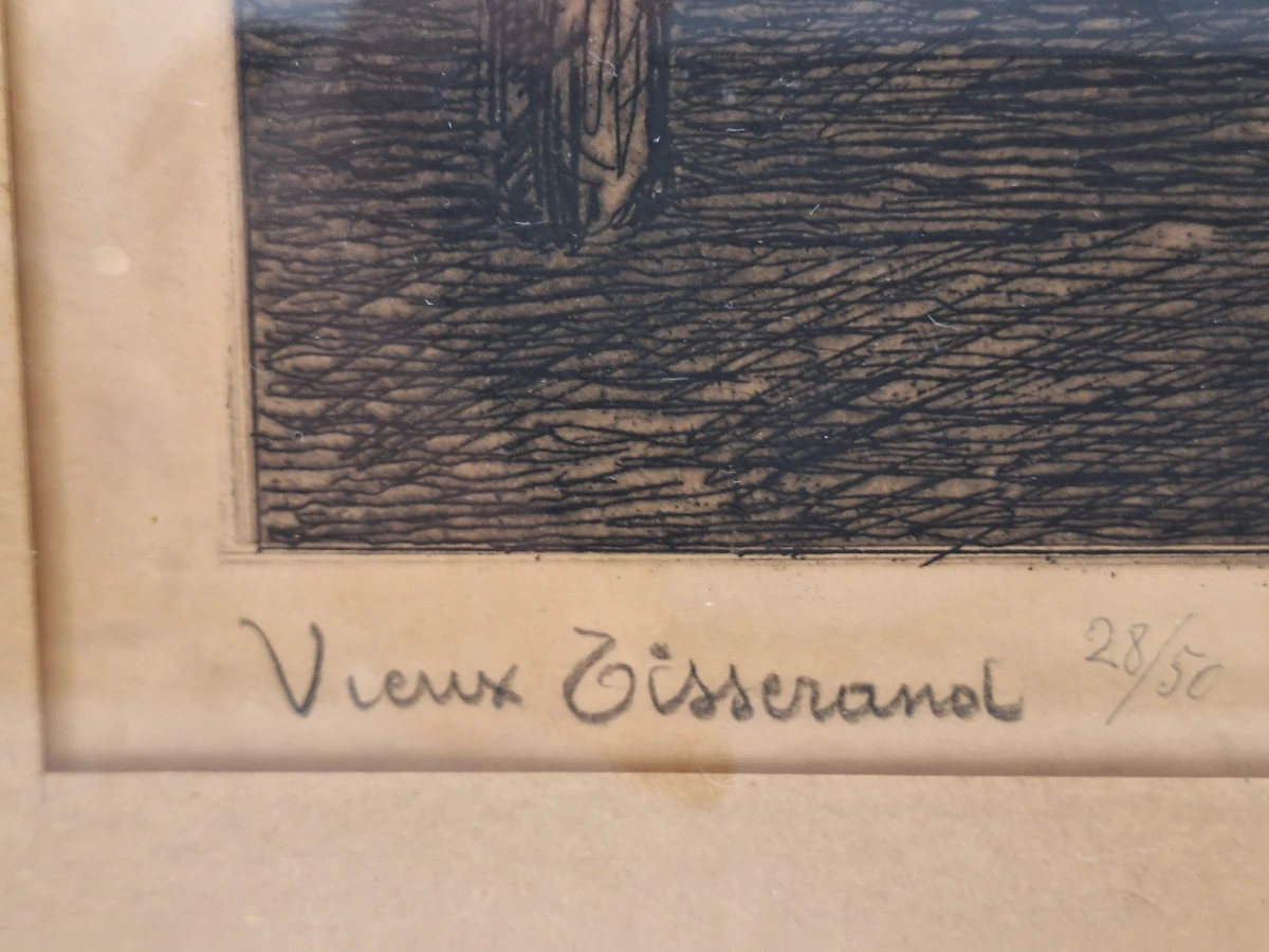 Originele ets ‘Vieux Tisserand’ - genummerd 28/50 - François Pycke - foto 11