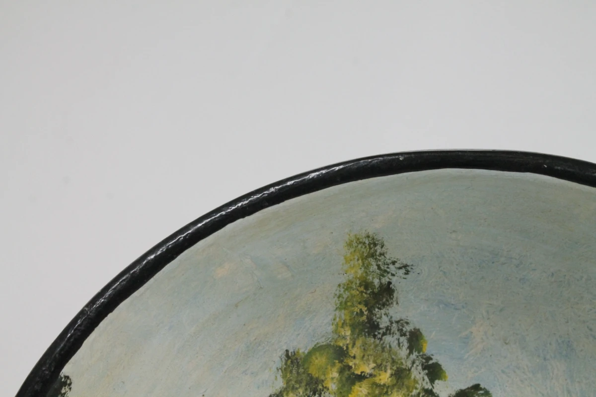 Decoratief handgeschilderde wandschaal - foto 4
