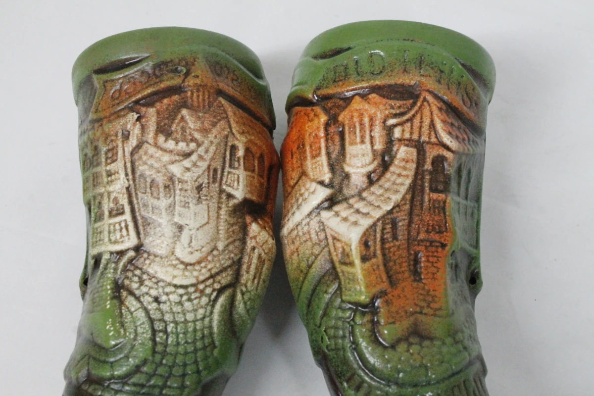 2 decoratieve Georgische drinkhoorns - foto 5