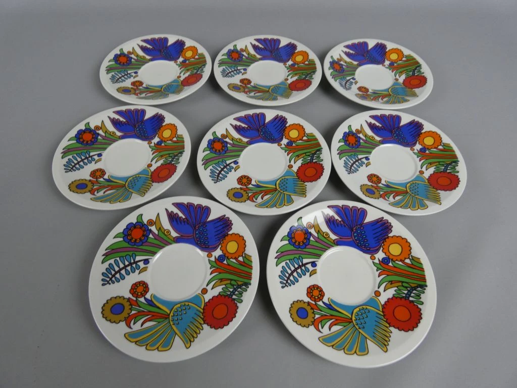 Set van 8 Villeroy & Boch Acapulco schoteltjes met decoratie - foto 4