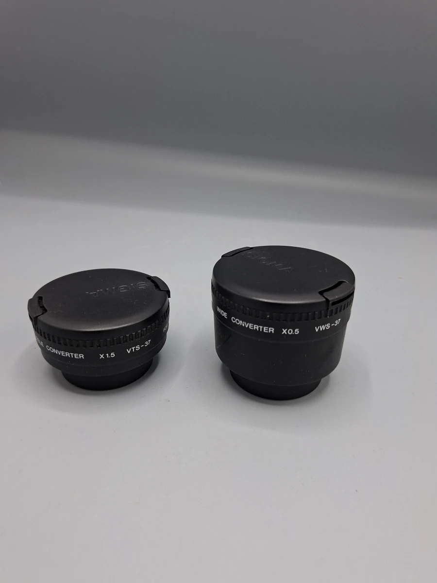 Vintage Sigma Video Converter Set (Tele x1.5 VTS-37 & Wide x0.5 VWS-37) – Inclusief Luxe Opbergtas! - foto 4