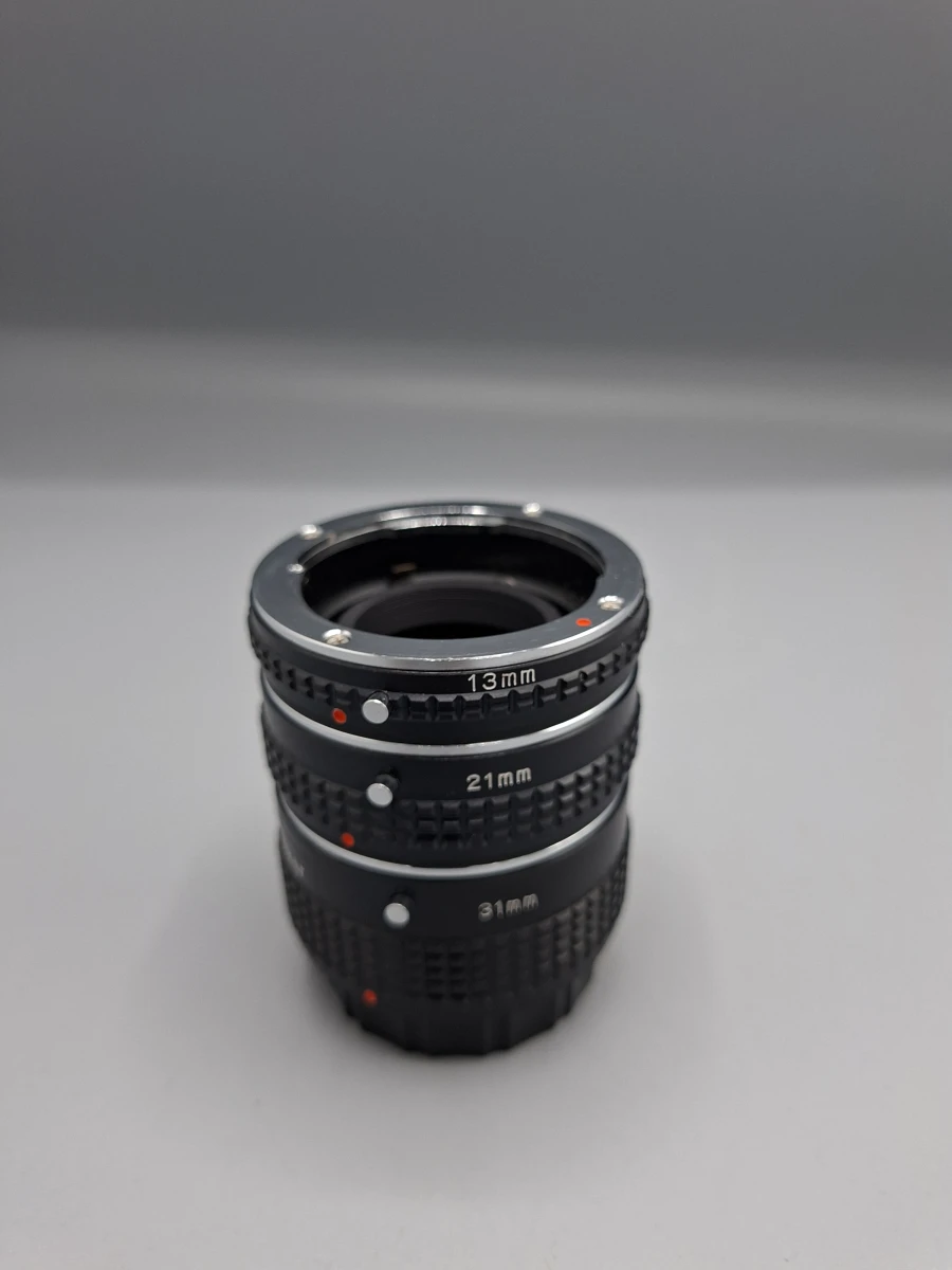 Kwalitatieve Marexar Macro Tussenringset (13mm, 21mm & 31mm) – Voor Prachtige Macrofotografie! – kavel bij De Kringwinkel, Waardamme
