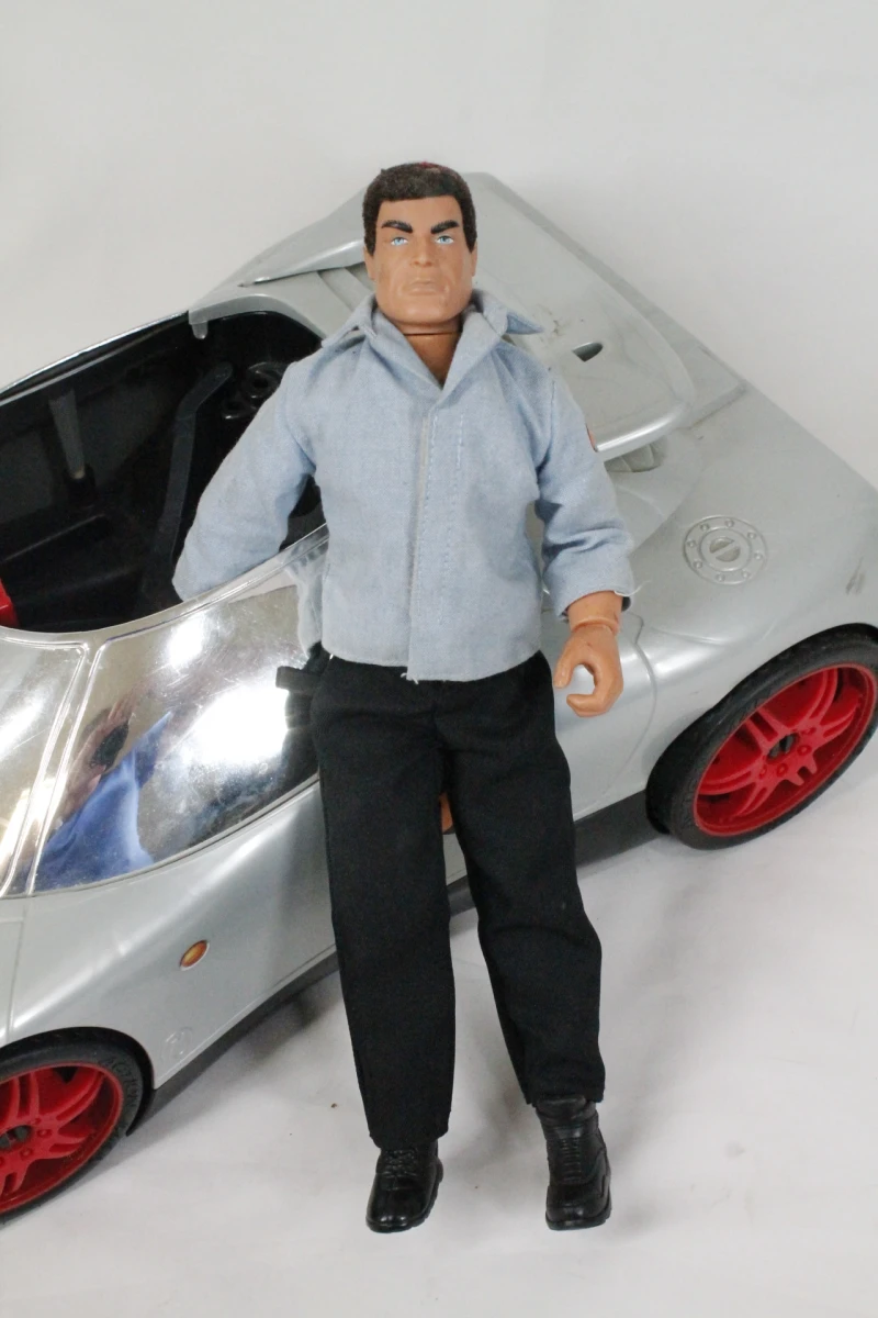 Vintage Hasbro Action man met silver speeder auto - foto 6
