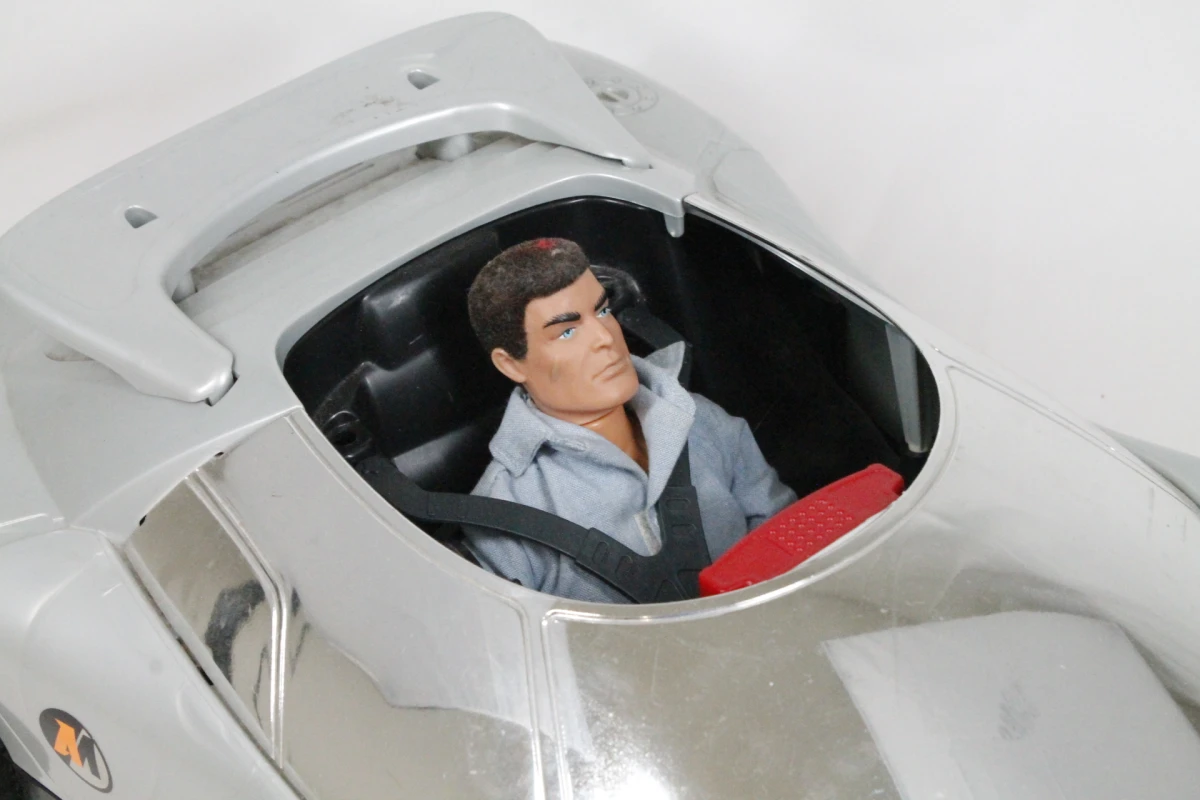 Vintage Hasbro Action man met silver speeder auto - foto 2