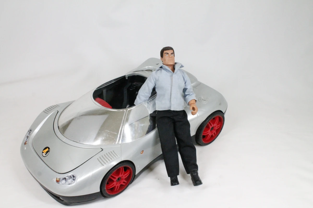 Vintage Hasbro Action man met silver speeder auto - foto 5