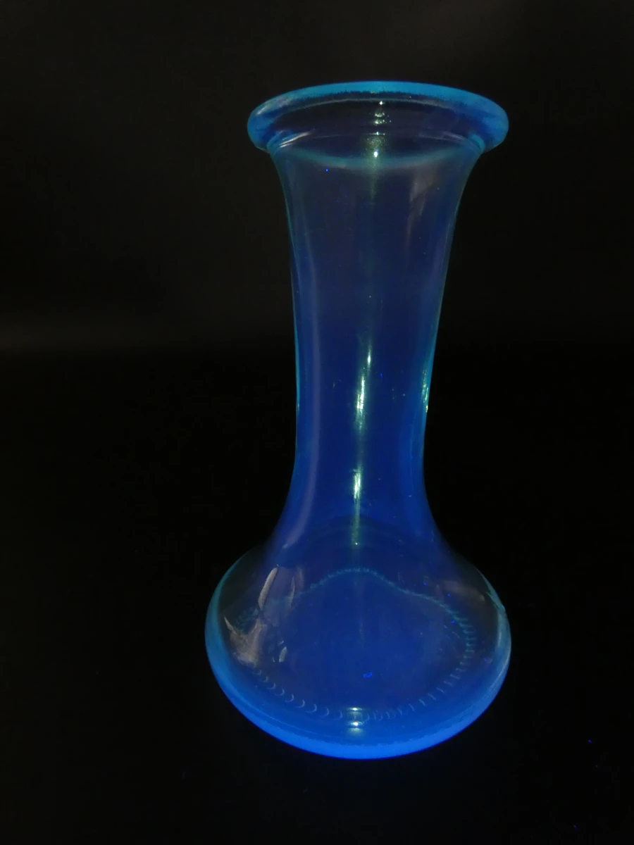 Vintage persglas poederpotje en cerium vaasje - foto 7