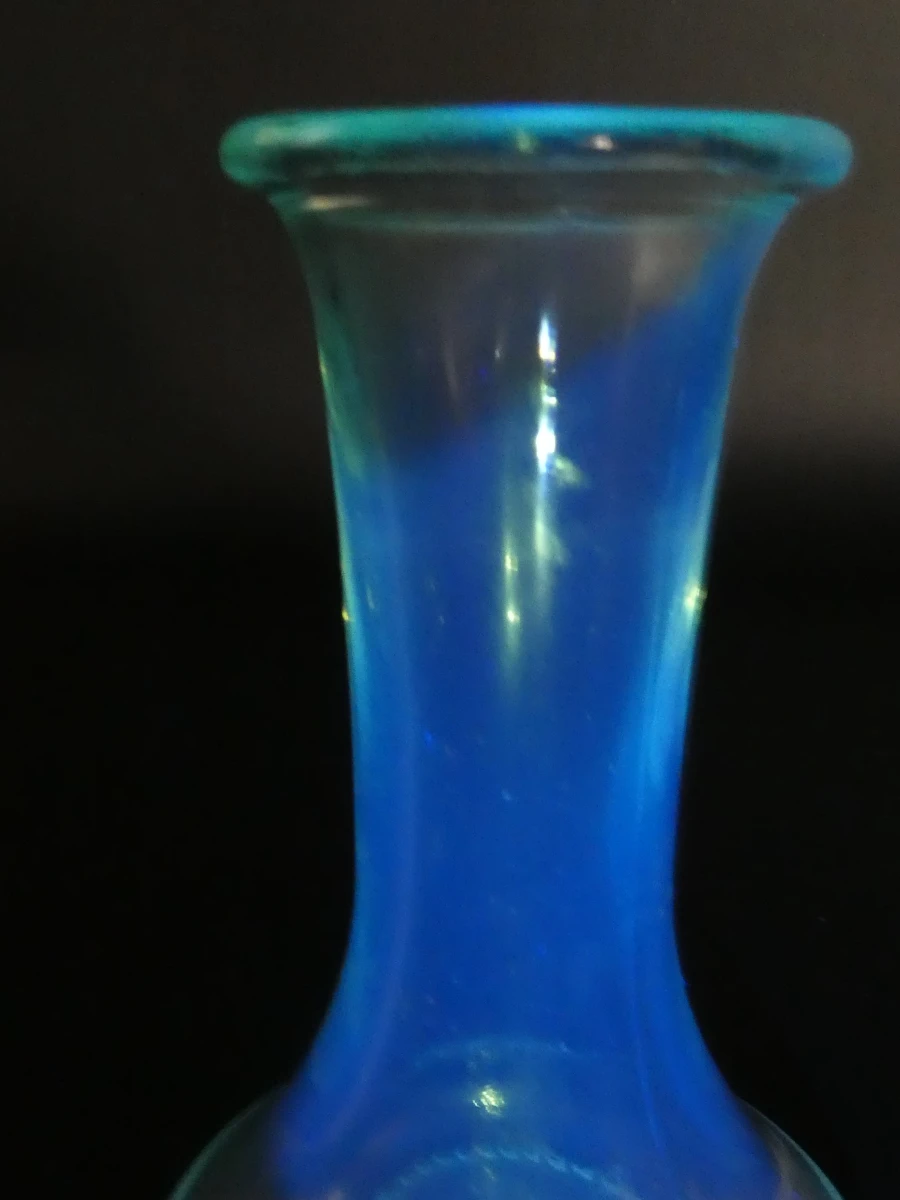 Vintage persglas poederpotje en cerium vaasje - foto 8