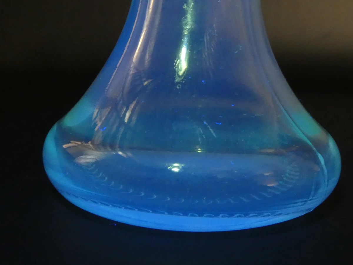 Vintage persglas poederpotje en cerium vaasje - foto 9