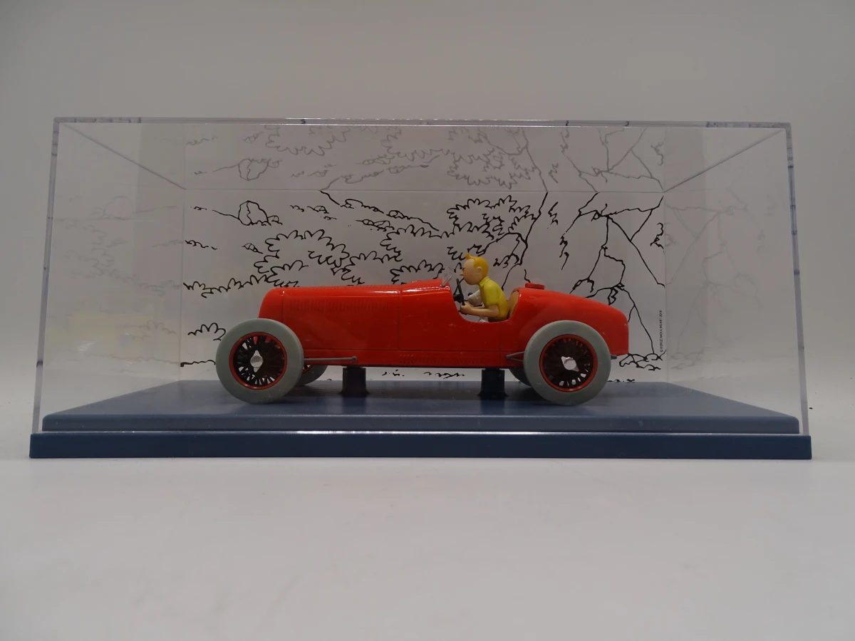Set van 2 Tintin modelauto's in vitrinekast - foto 4