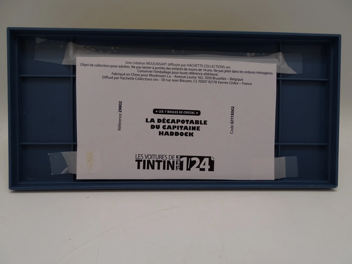 Set van 2 Tintin modelauto's in vitrinekast - foto 3