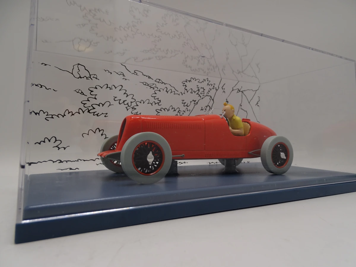 Set van 2 Tintin modelauto's in vitrinekast - foto 15