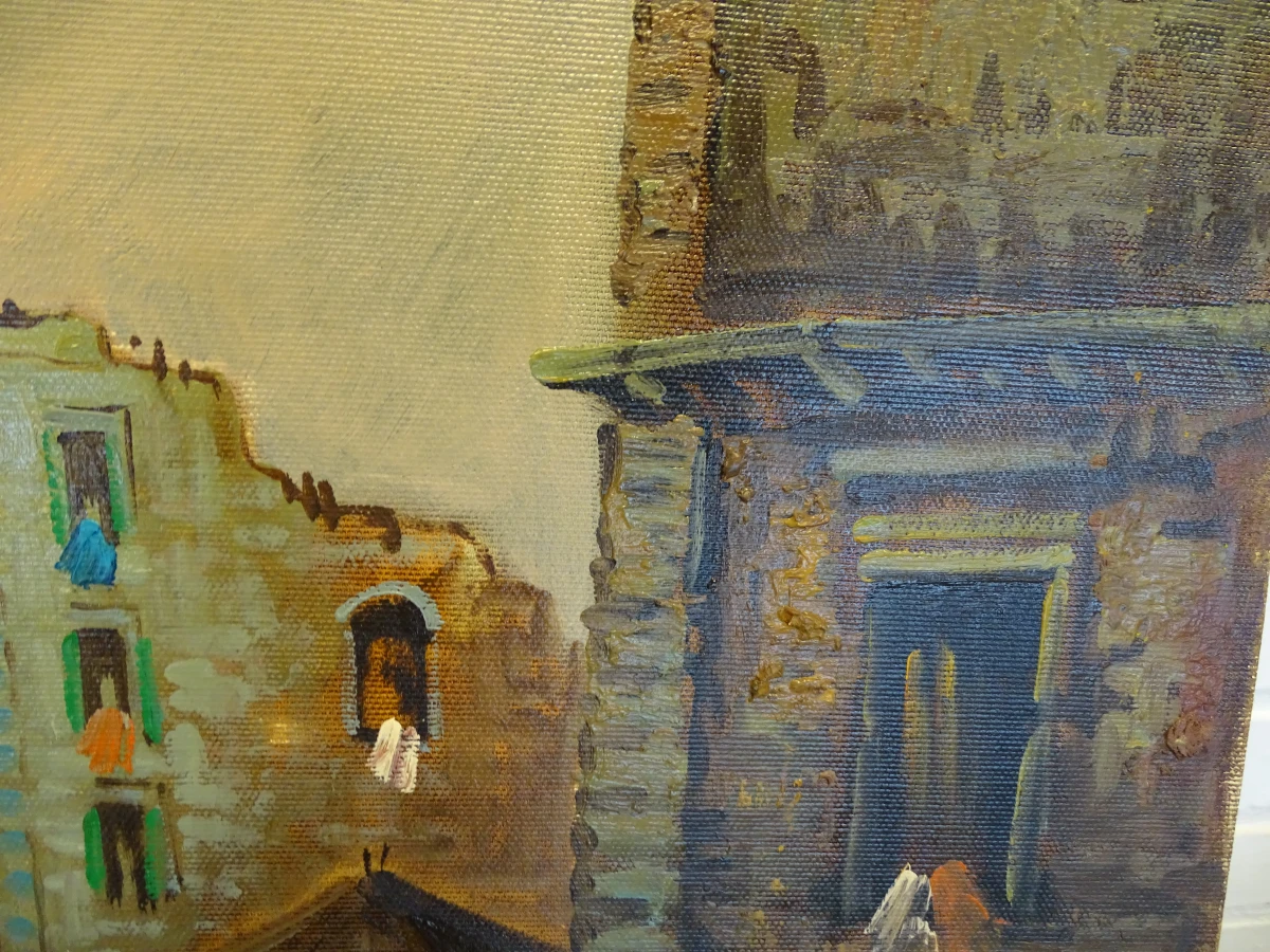 Olieverfschilderij stadsgezicht - foto 7