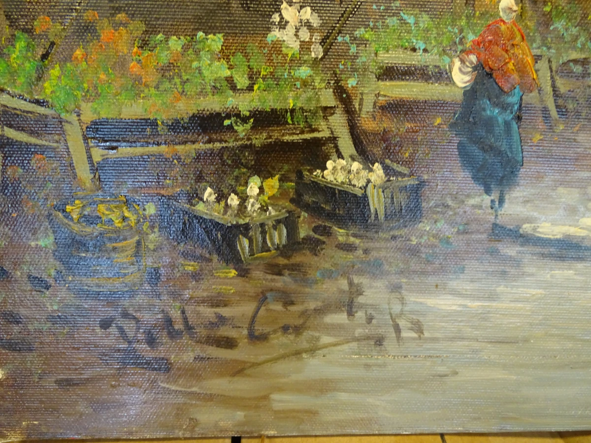 Olieverfschilderij stadsgezicht - foto 5