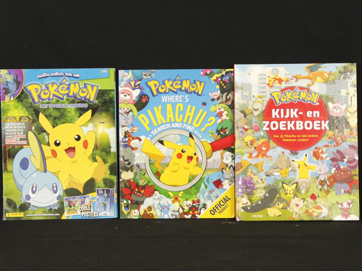 Grote Pokémon-verzameling – knuffels, figuren, boeken, Pokémon TCG-blik, pennenzak - foto 2