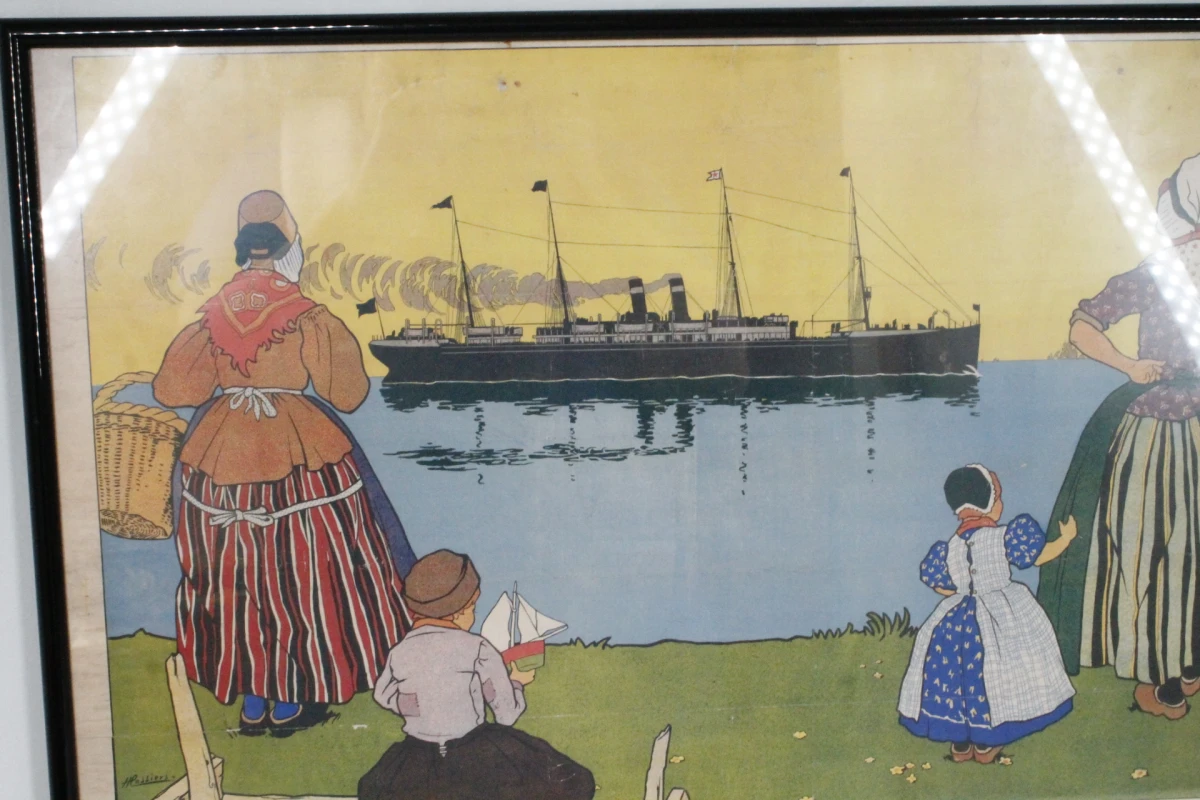 Ingekaderde Vintage affiches Red Star Line - foto 2