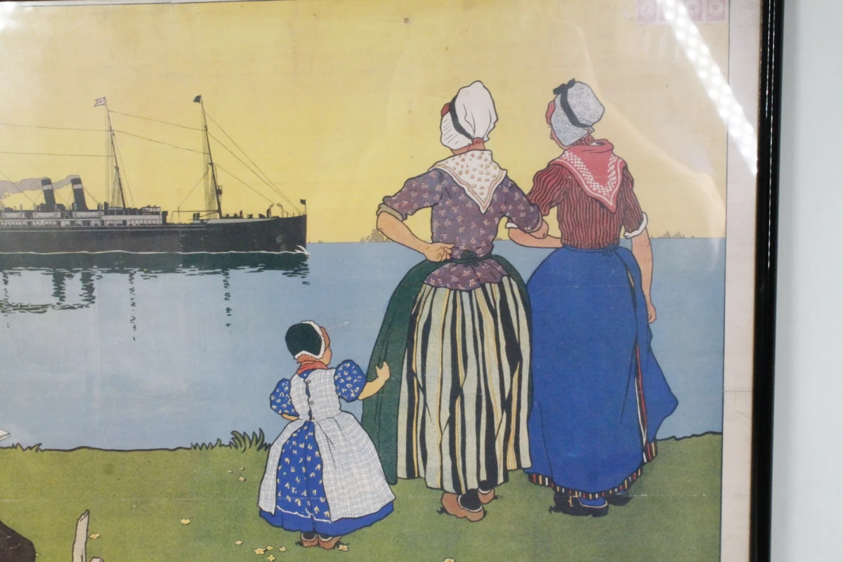 Ingekaderde Vintage affiches Red Star Line - foto 3