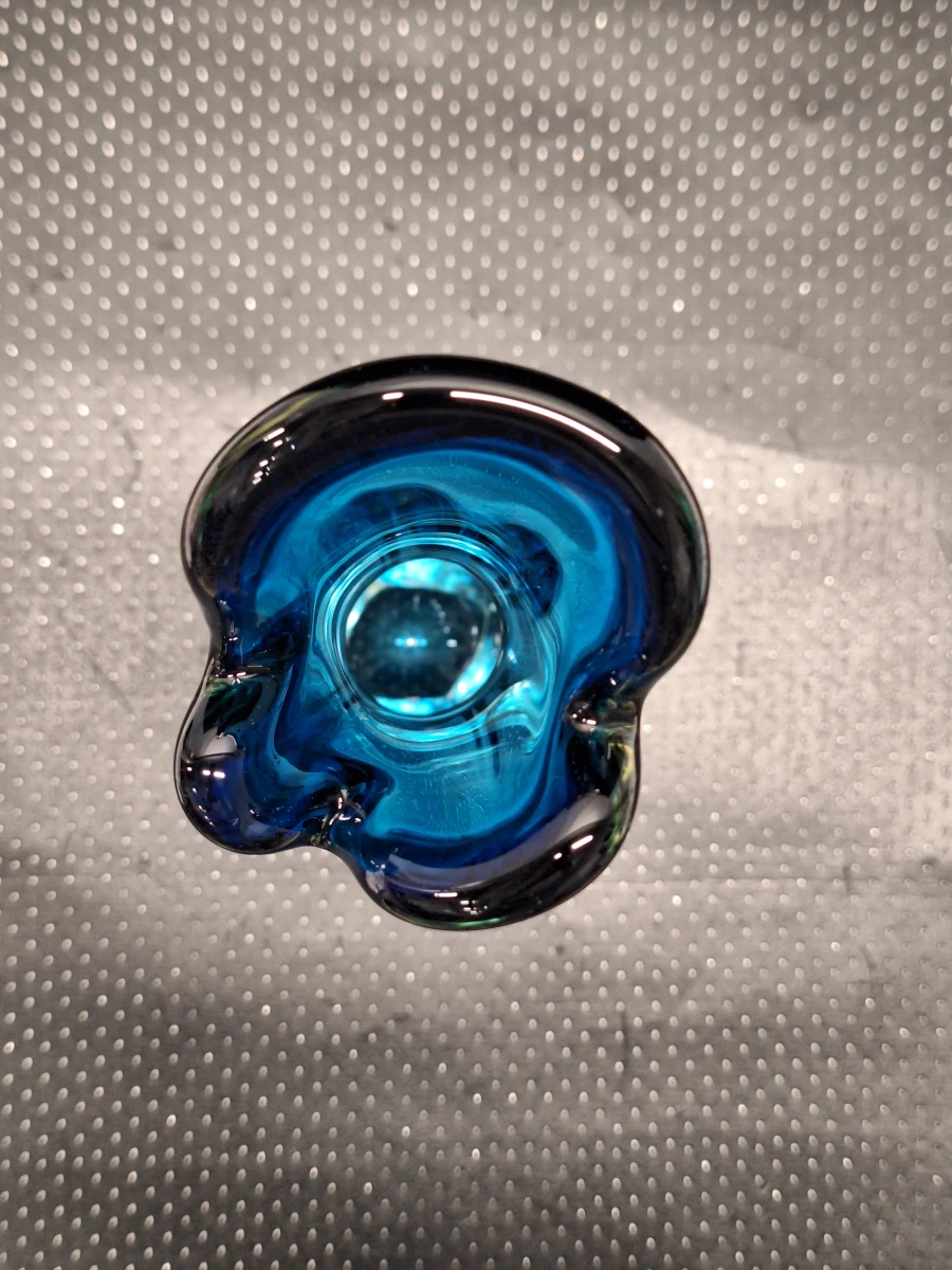 Vintage vaas in Murano-stijl met blauwe Sommerso kern - foto 9