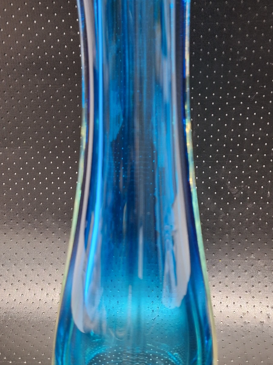 Vintage vaas in Murano-stijl met blauwe Sommerso kern - foto 6
