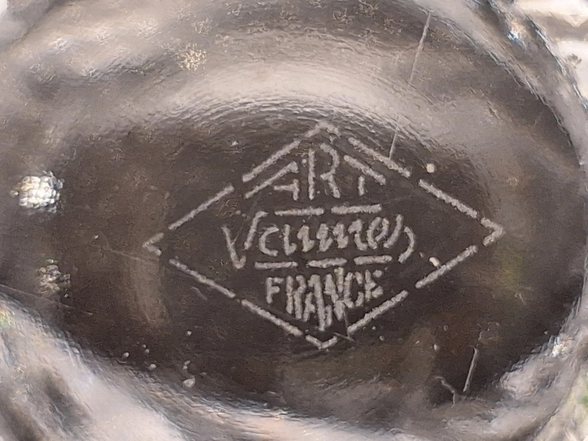 Kristallen centerpiece vleugelschaal van Art Vannes France - XL-formaat - foto 11