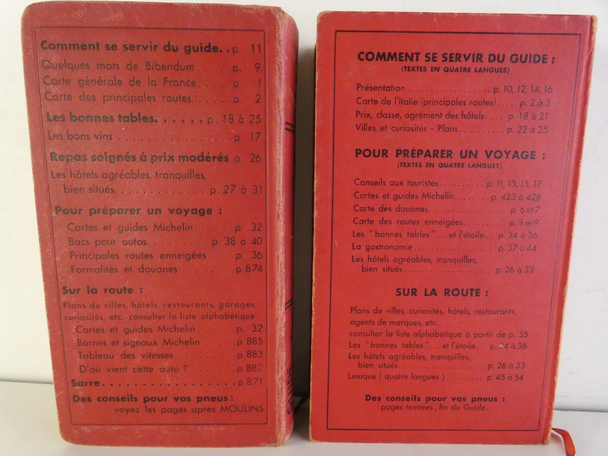 2 vintage Michelin reisgidsen Frankrijk en Italië - foto 3